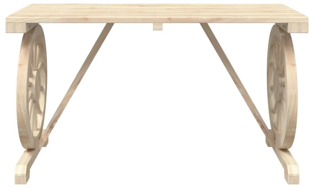3 pcs conjunto de jantar p/ jardim madeira de abeto maciça