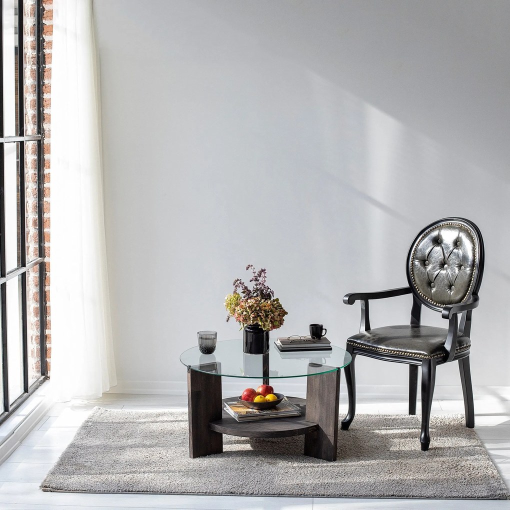 Mesa de Centro Mahal – Antracite – 75x40x75 cm