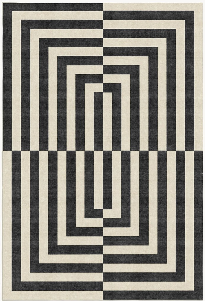 Tapete lavável de pelo curto Op Art por Jonathan Adler