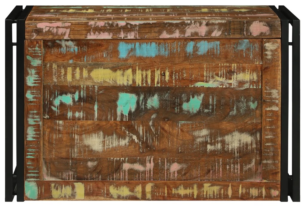 Caixa de Armazenamento Multicolorido 80x50x50 cm Madeira Sólida Recupe