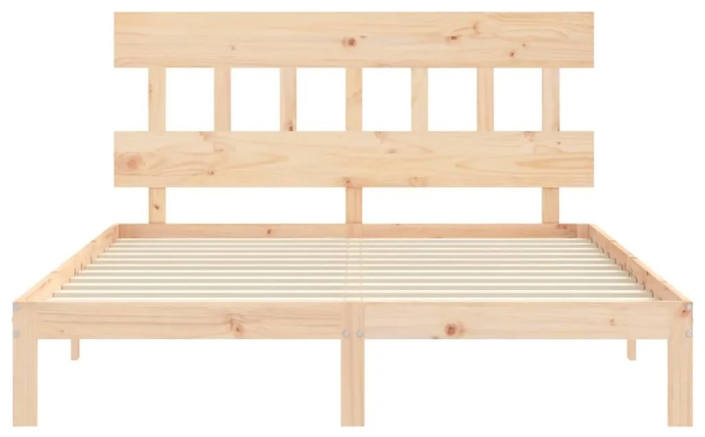 Cama sem colchão 160x200 cm madeira de pinho maciça