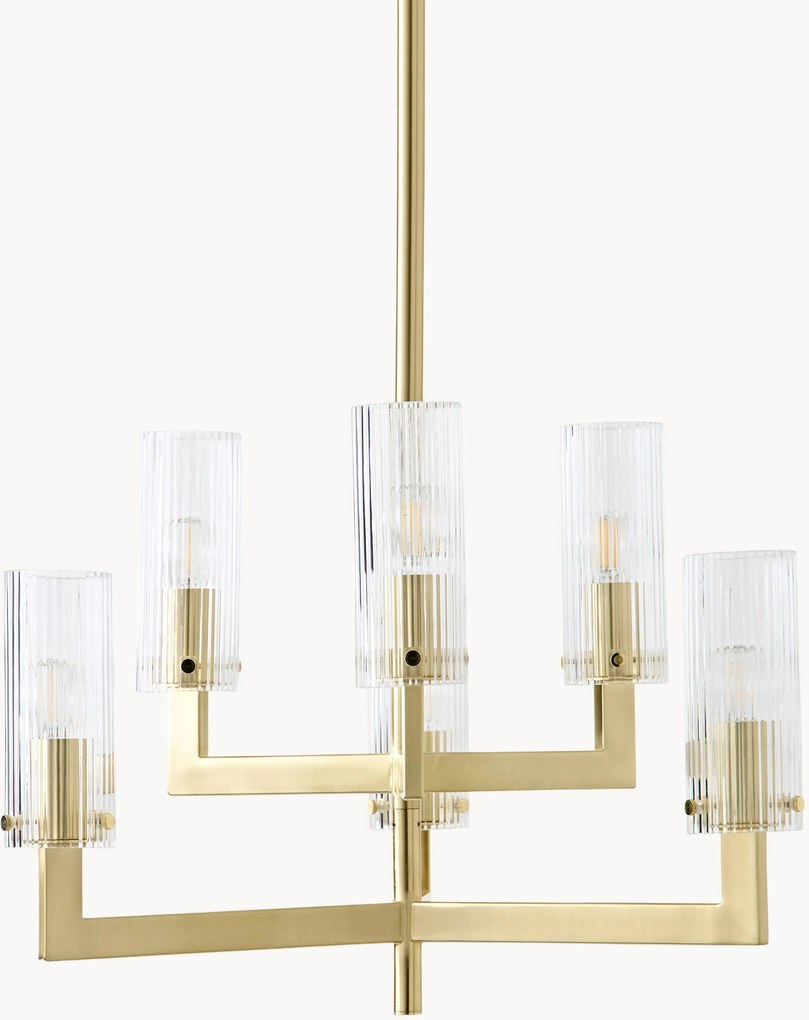 Lustre em vidro canelado Emmi