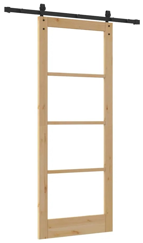 Porta Deslizante vidaXL com Conjunto de Hardware 'ORKDAL'83x211 cm