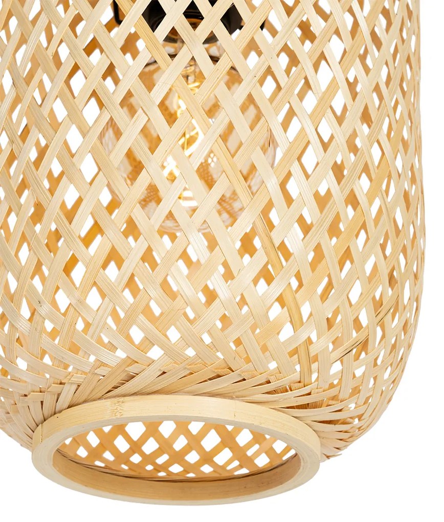 Candeeiro de pé oriental em bambu - Yvonne
