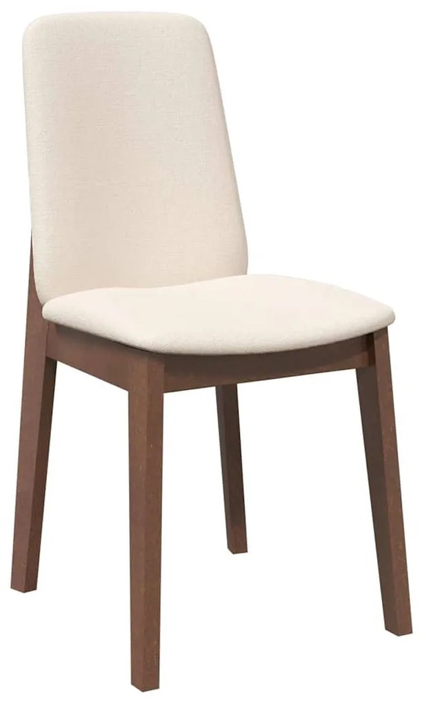 Cadeiras de jantar com almofadões 2 pcs madeira maciça castanho