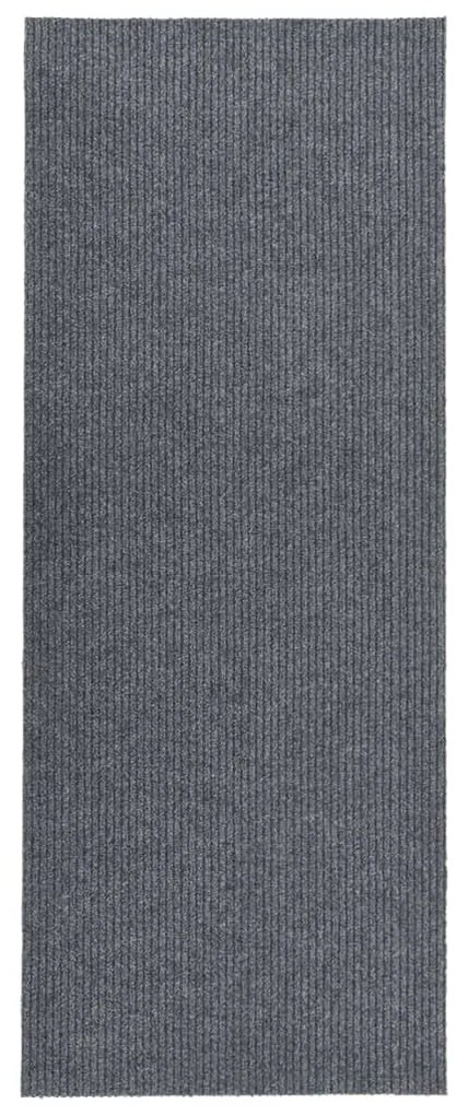 vidaXL Tapete/passadeira de entrada 100x300 cm cinzento