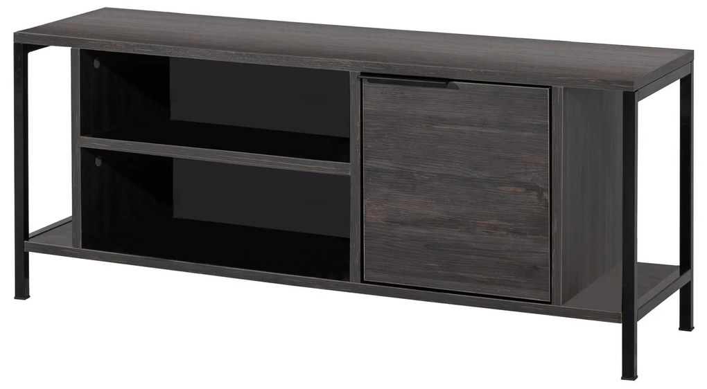 Móvel TV Bond – Castanho Escuro/Preto – 120 cm x 48 cm x 35 cm