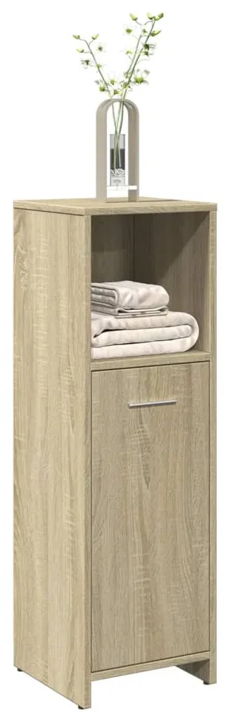 vidaXL Armário casa de banho 30x30x95 cm contrapl. carvalho sonoma