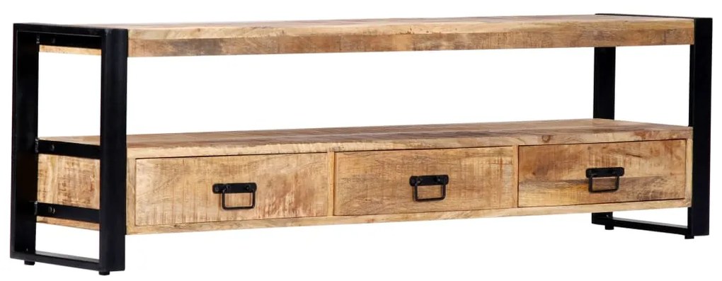 Móvel de TV 150x30x45 cm madeira de mangueira maciça