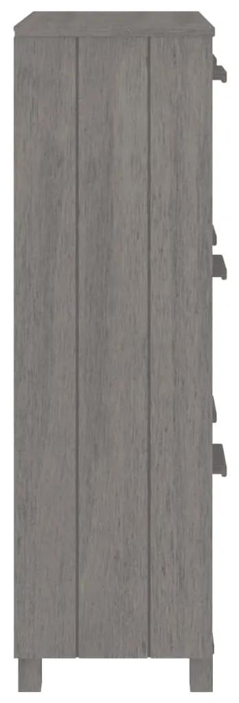 Sapateira HAMAR 59,5x35x117 cm pinho maciço cinza-claro