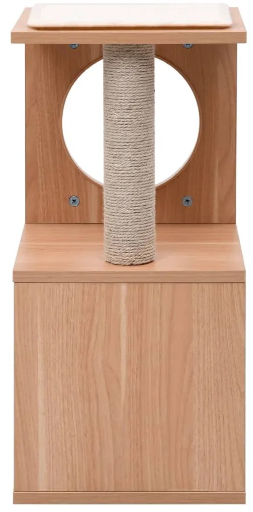 Árvore para gatos com tapete arranhador sisal 60 cm
