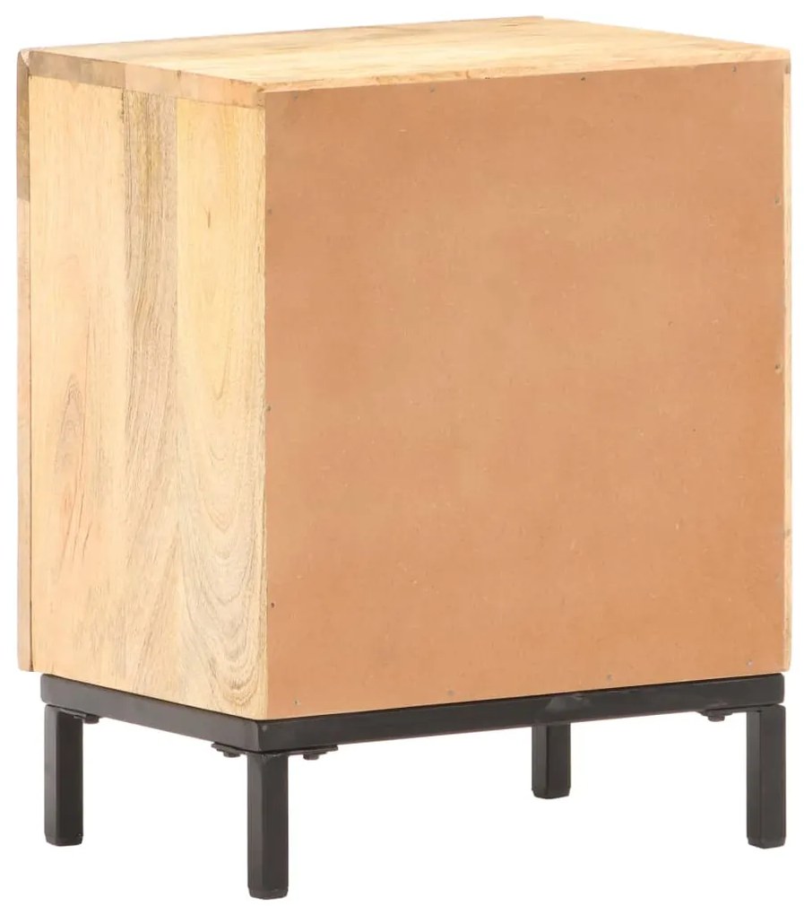 Mesa de cabeceira 40x30x51 cm madeira de mangueira maciça