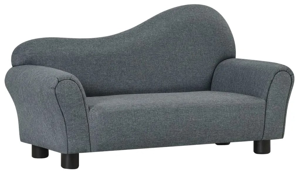 325525 vidaXL Sofá infantil tecido cinzento