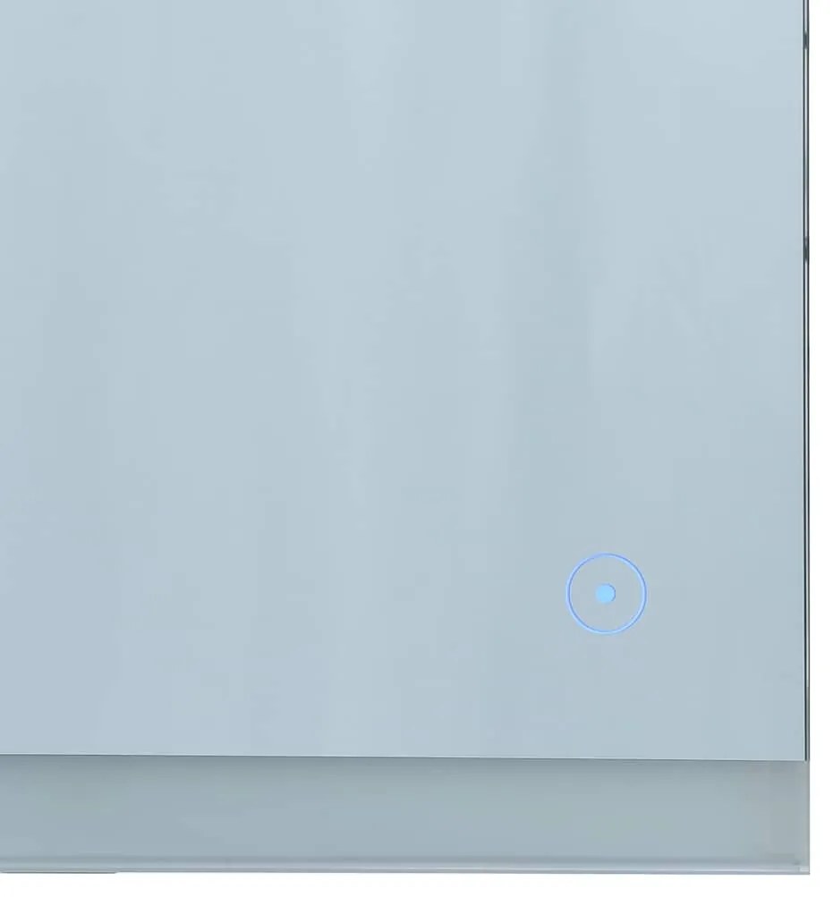 Espelho de parede LED c/ sensor tátil casa de banho 80x60 cm