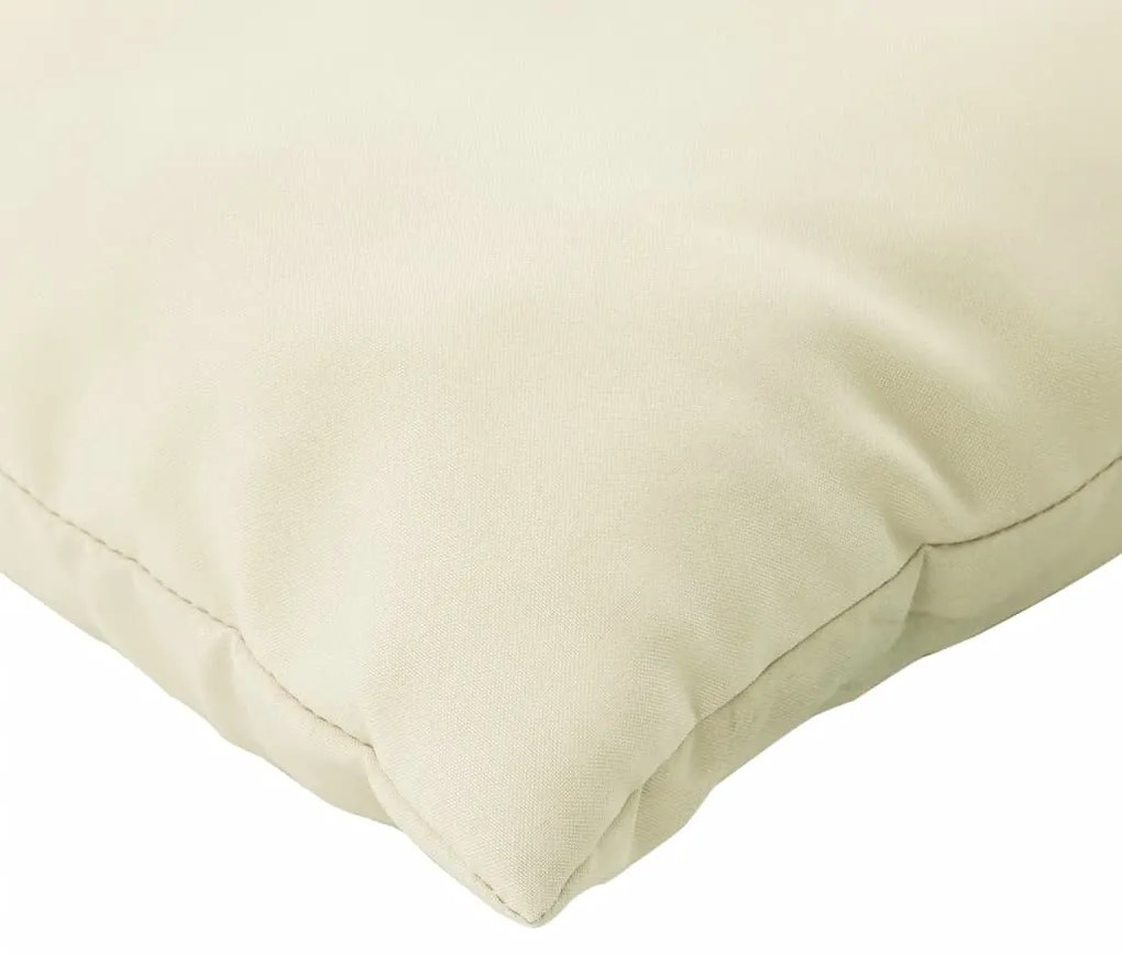 Almofadas de sofá 4 pcs 40x40 cm tecido cor creme