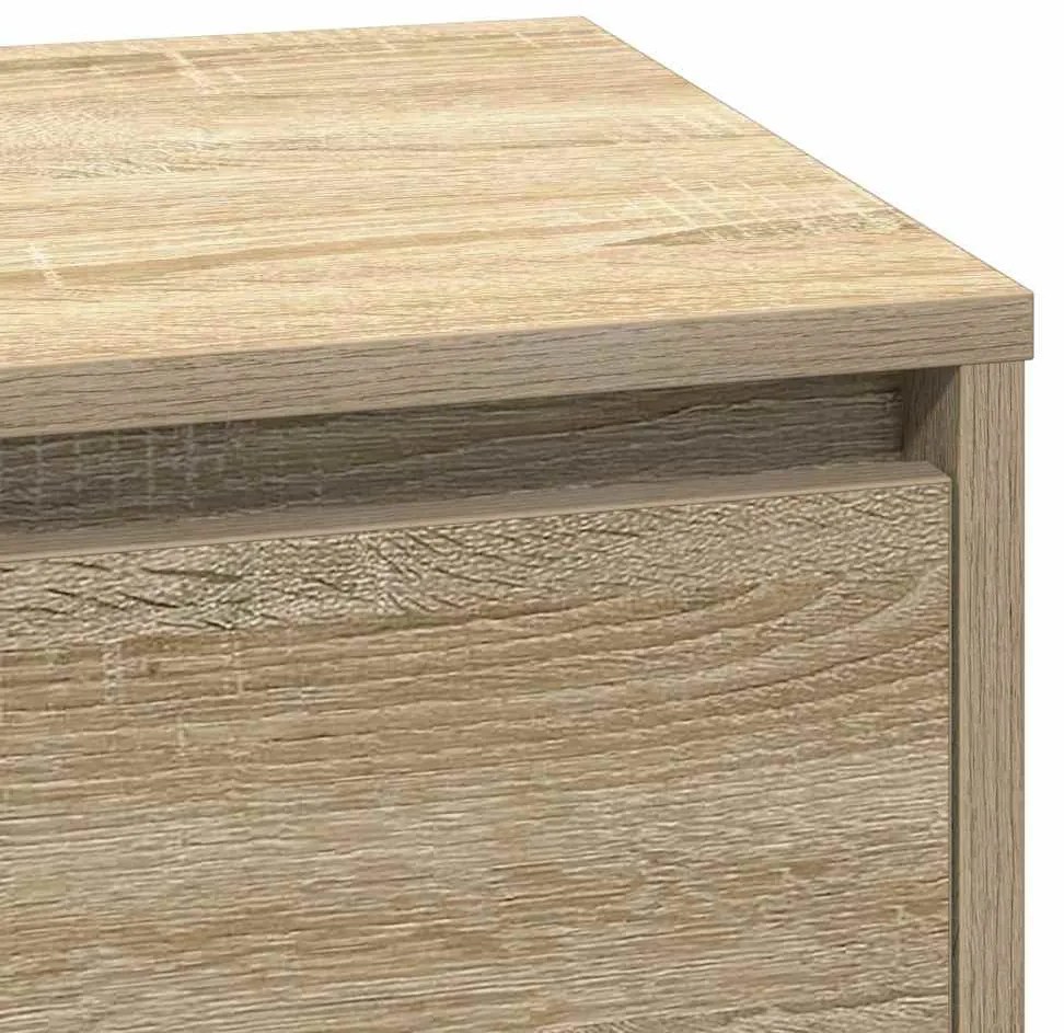 Cômoda com LED vidaXL Carvalho Sonoma 71x34,5x75 cm Madeira Engenharia