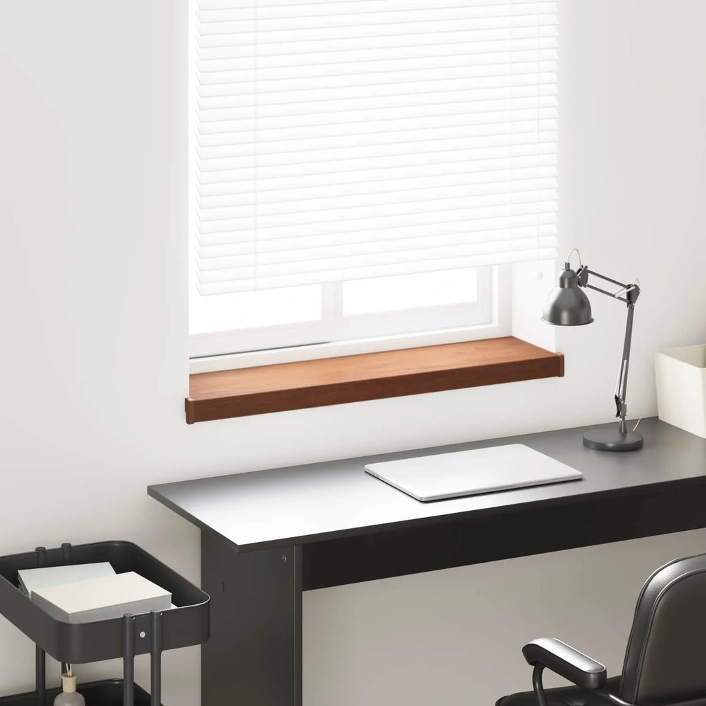 vidaXL Soleira de Janela Madeira Marrom 100 x 20 x 4,5 cm PVC
