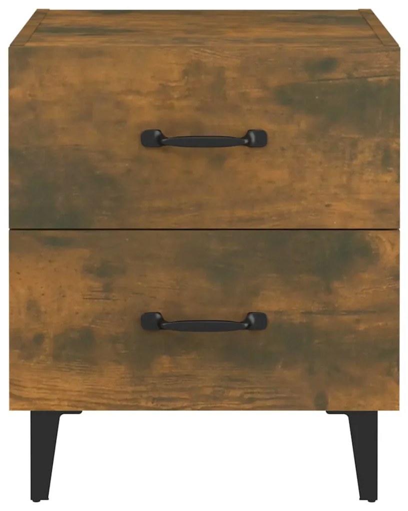 Mesas de cabeceira 2 pcs 40x35x47,5 cm cor carvalho fumado