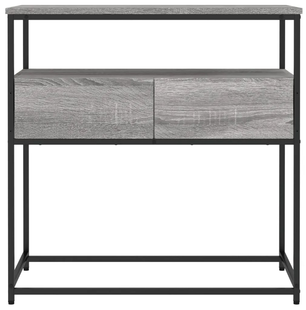 Mesa consola 75x40x75 cm derivados de madeira cinzento sonoma