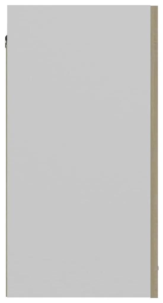 Armário de parede 60x31x60 cm contraplacado cor carvalho