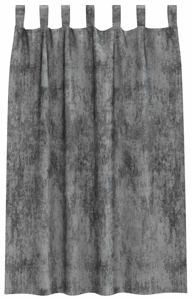 Cortinas de Veludo 2 pcs com Ilhós Cinzas 175x140 cm