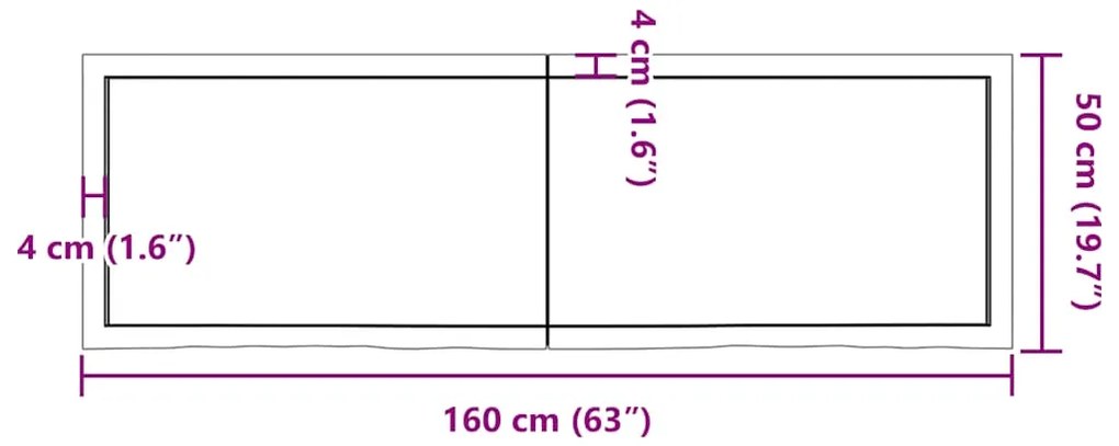 Prateleira de parede 160x50x(2-6) cm carvalho tratado castanho