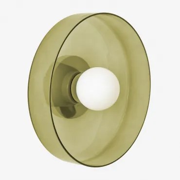 Aplique De Parede Jaxal Verde Cacto & Ø35 Cm - Sklum