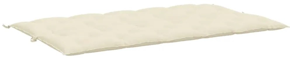Almofadão para banco de jardim tecido oxford branco nata