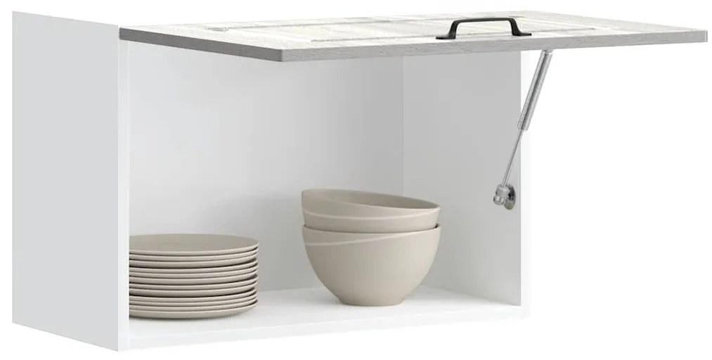 vidaXL Armário de parede de cozinha Kalmar sonoma cinzento