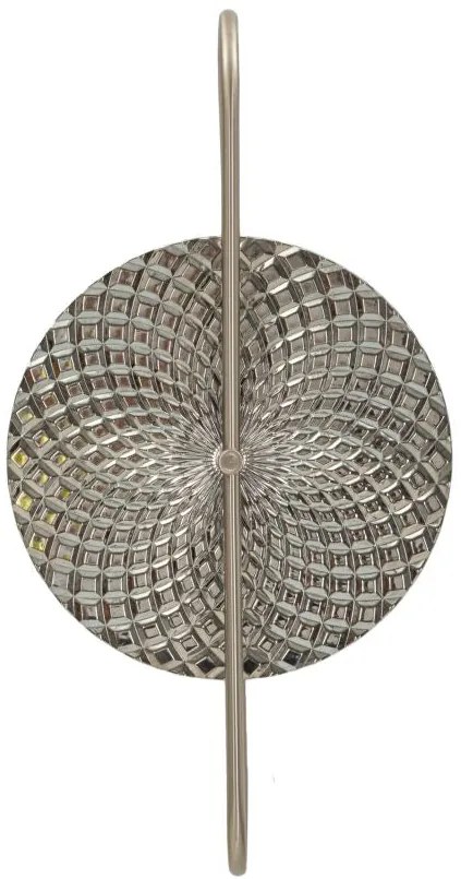 Candeeiro de Parede "Silvery" Prateado – 28x15x54 cm