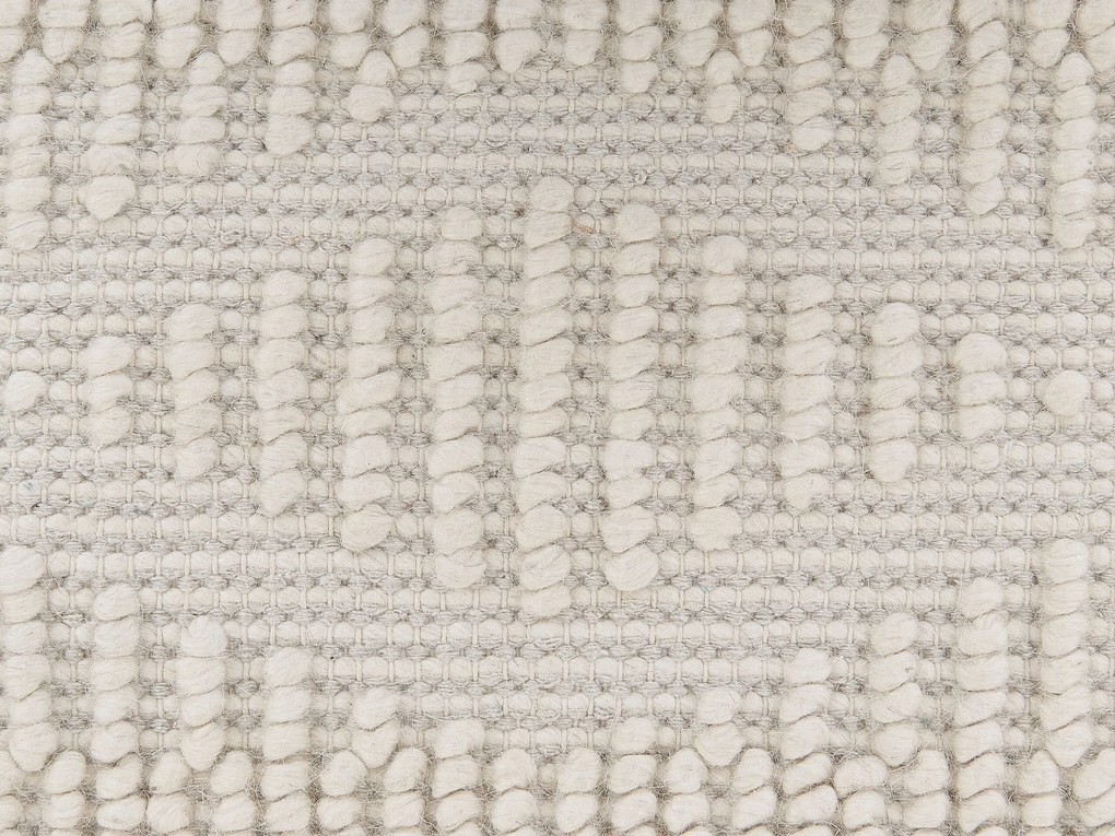 Tapete de lã creme claro 160 x 230 cm LAPSEKI Beliani