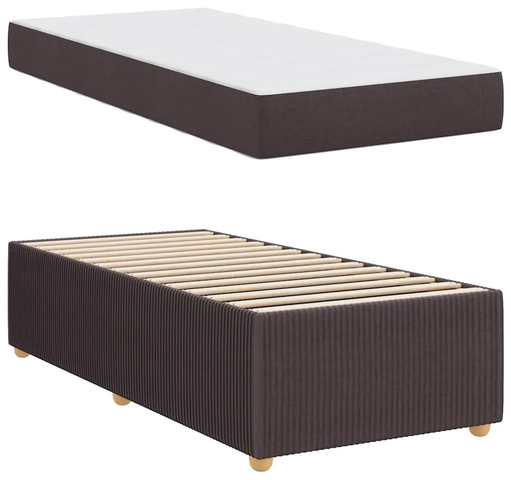 Estrutura da Cama Outros Castanho escuro 90 x 200 cm tecido