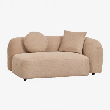 Módulo De Canto Direito De 2 Lugares Para Sofá Modular Em Chenille Coco Chenille Grossa Castanho Latte - Sklum