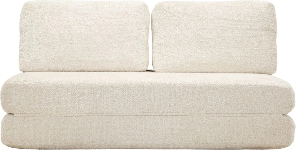 SOFÁ/CAMA FASTER 150X100X80 CM (COMPRIMIDO - TAMANHO DA CAMA 213X150X18 CM) BRANCO