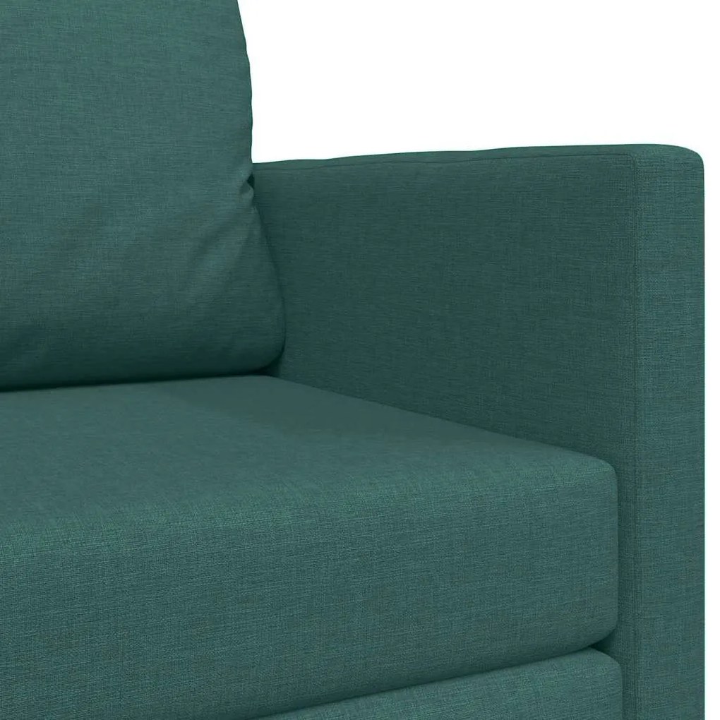 Sofá Cama 2-em-1 Verde Escuro 124x71x78 cm Tecido