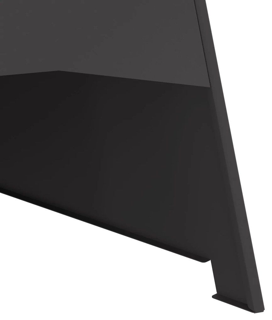 Fogueira Pyramid vidaXL Preta 50x45x95 cm Aço