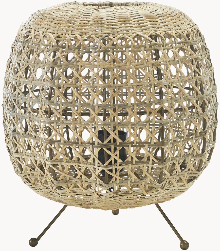 Candeeiro de mesa artesanal em vime Wickham