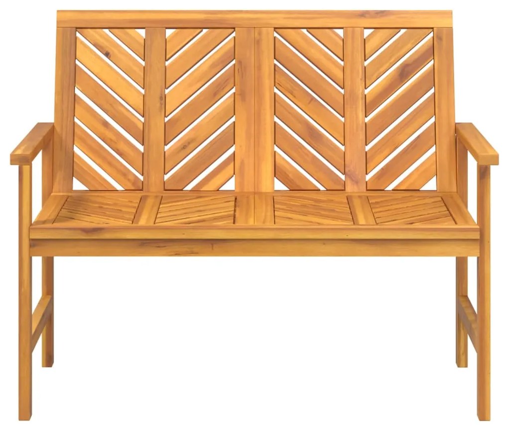 Banco de jardim 109 cm madeira de acácia maciça