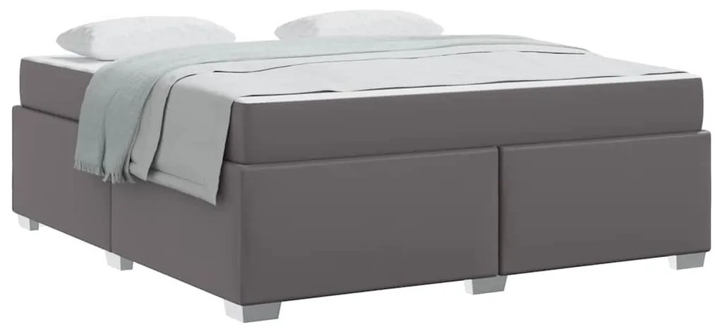 Estrutura da Cama Outros Cinzeto 180 x 200 cm Couro sintético