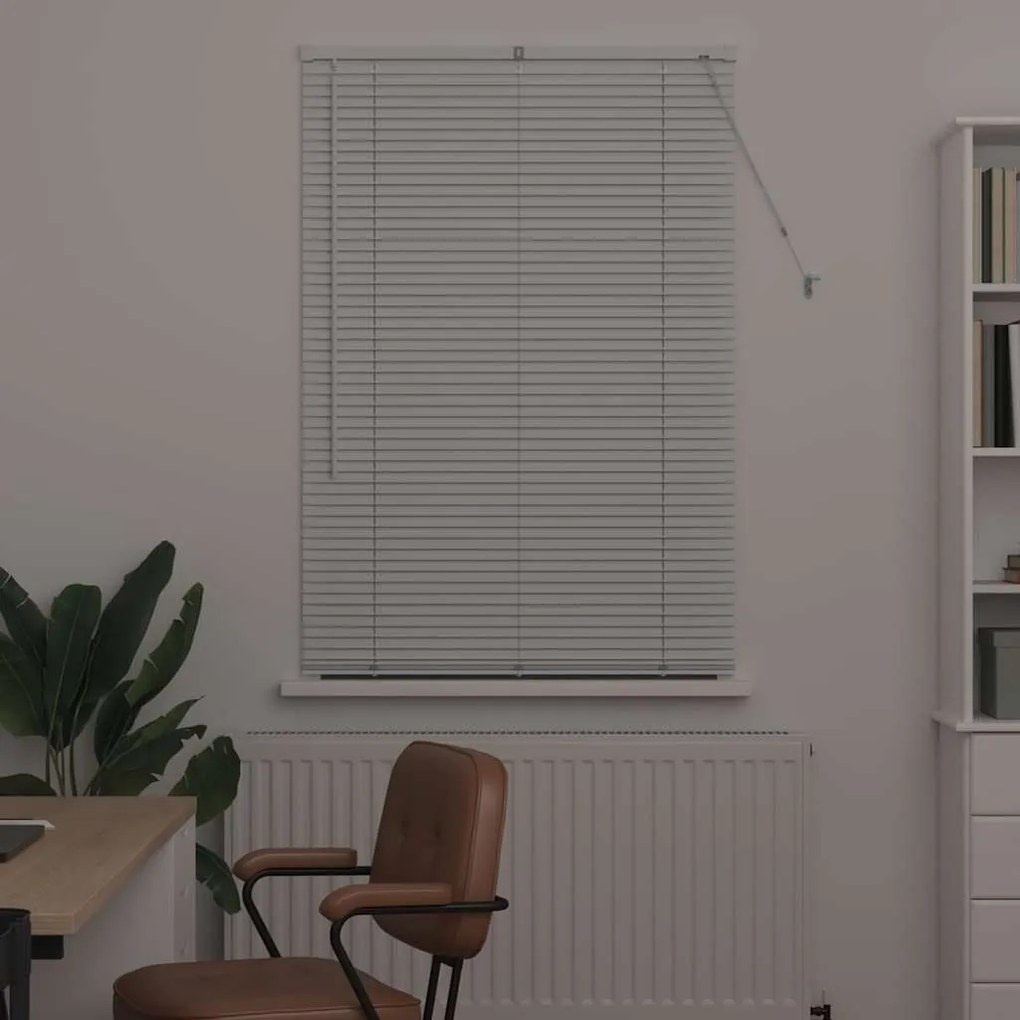 Persiana de Janela com cortinas Outros Manual Branco 80 x 130 cm Alumí