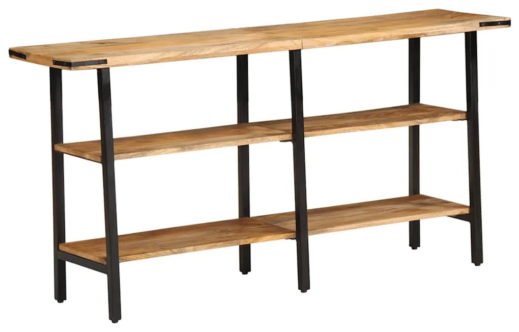 vidaXL Mesa consola 140x35x70 cm madeira de mangueira maciça