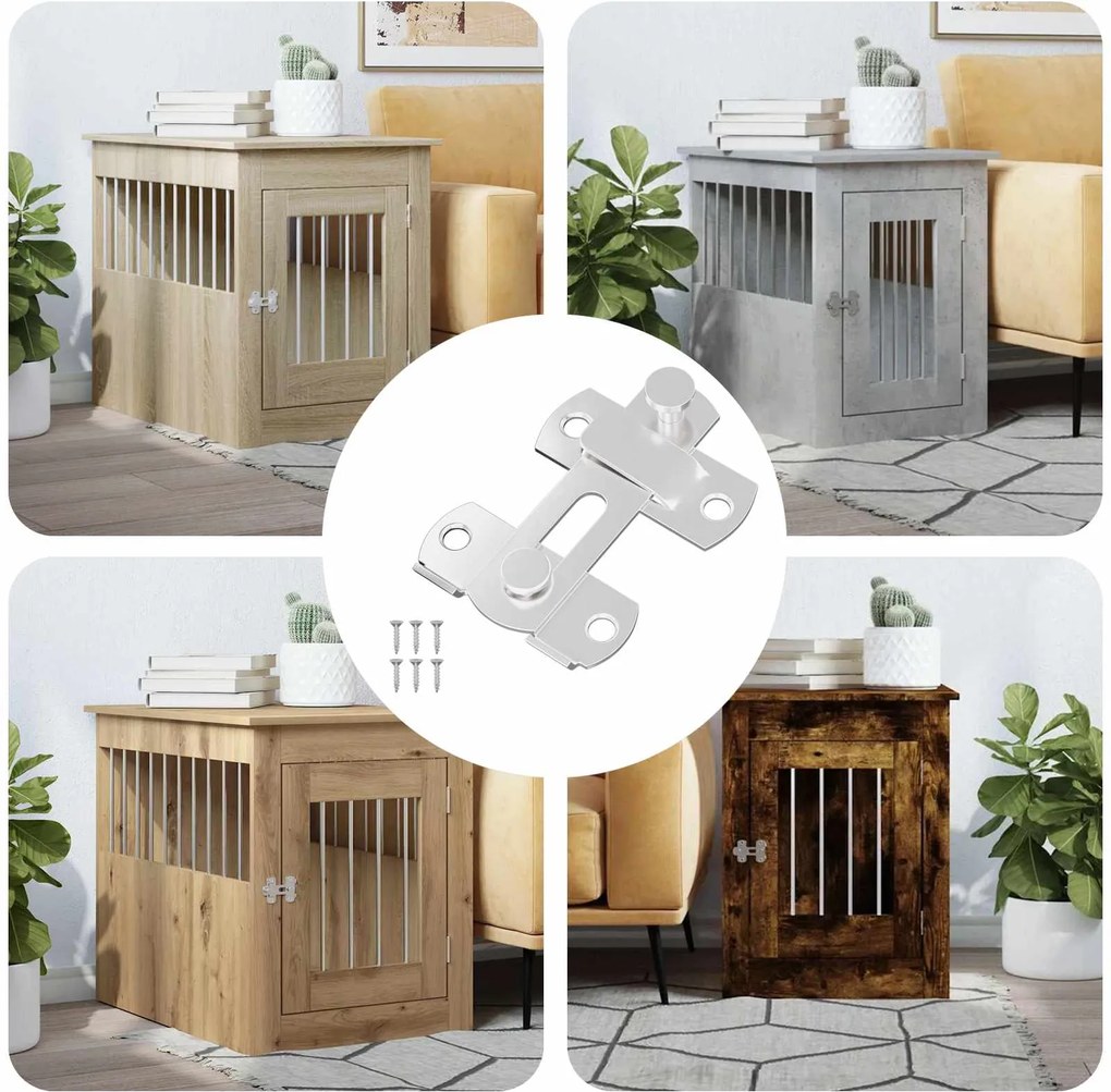 vidaXL Fechadura de Porta 12 pcs Prateado 70 x 8 mm Aço