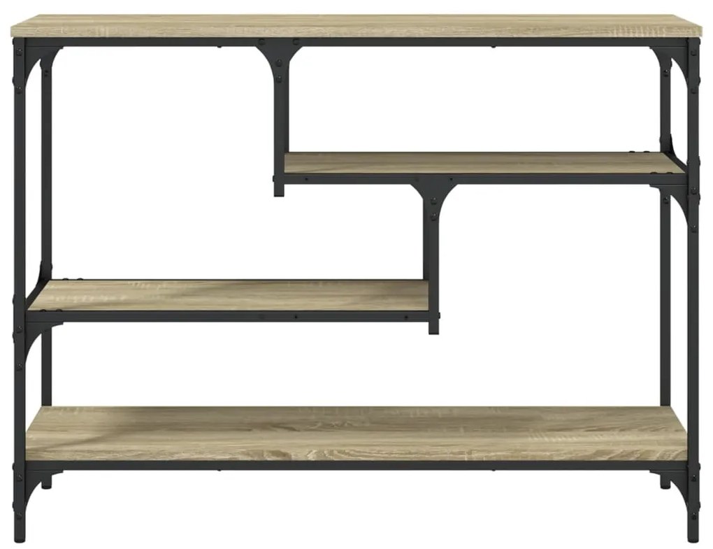 Mesa consola 100x30x75 cm derivados de madeira carvalho sonoma