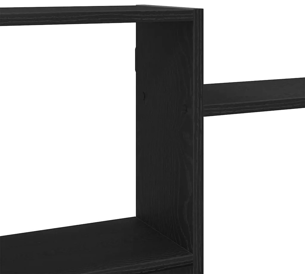 Prateleira de parede 159x18x65 cm deriv. madeira carvalho preto