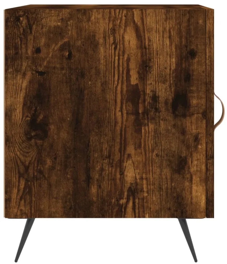 Mesa cabeceira 40x40x50 cm derivados de madeira carvalho fumado