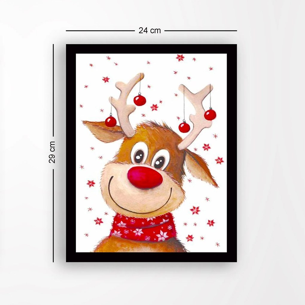 Quadro Decorativo em MDF SC7436501193140 – Multicolor – 24 x 29 cm