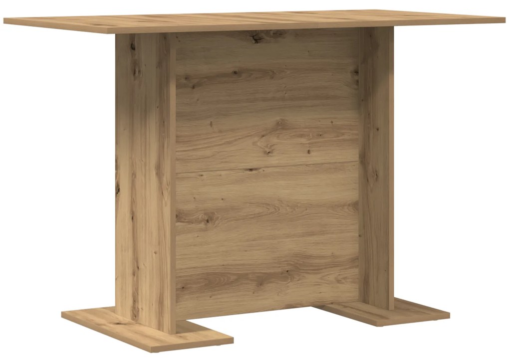 Mesa de Jantar vidaXL Artisan Oak 110x60x75 cm Madeira Engrenhada