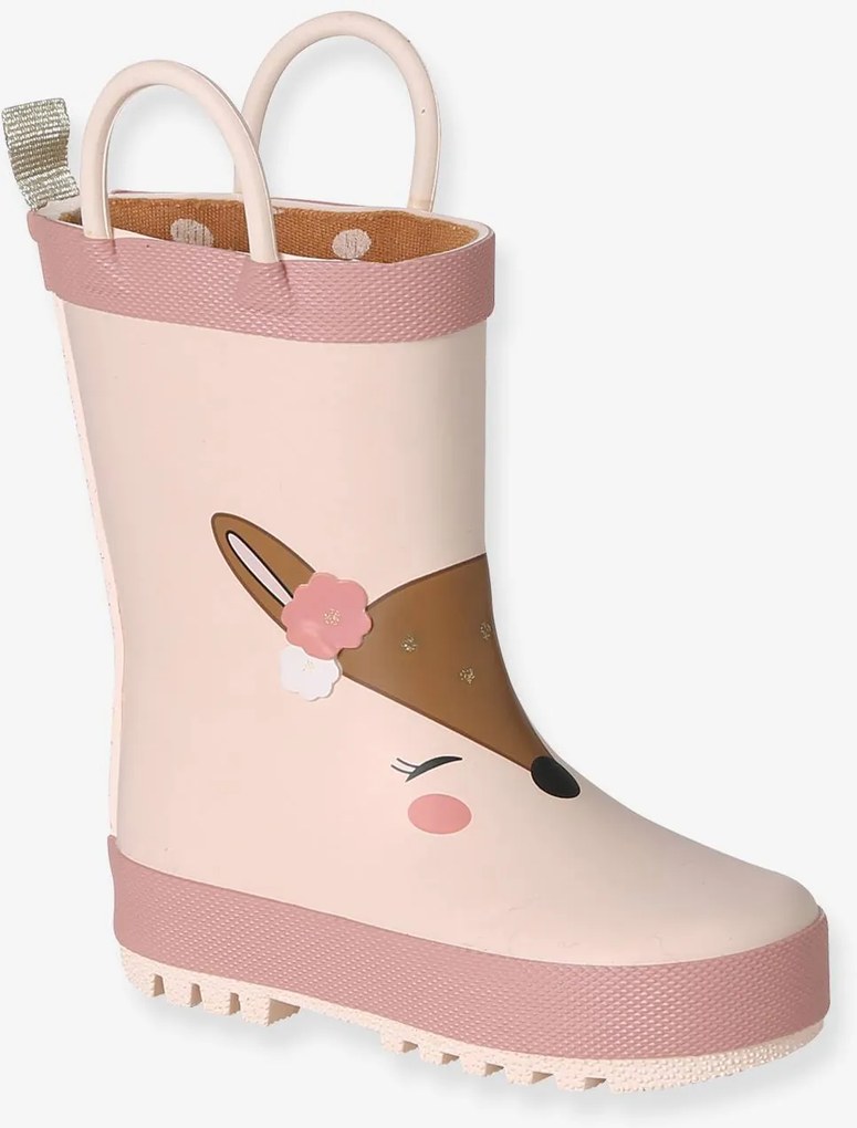 Galochas estampadas, para bebé bege