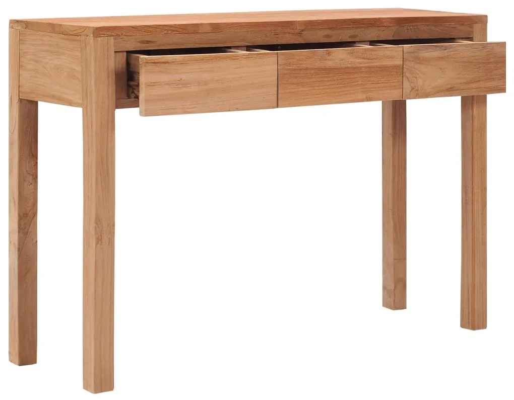 Mesa consola 110x35x75 cm madeira de teca maciça