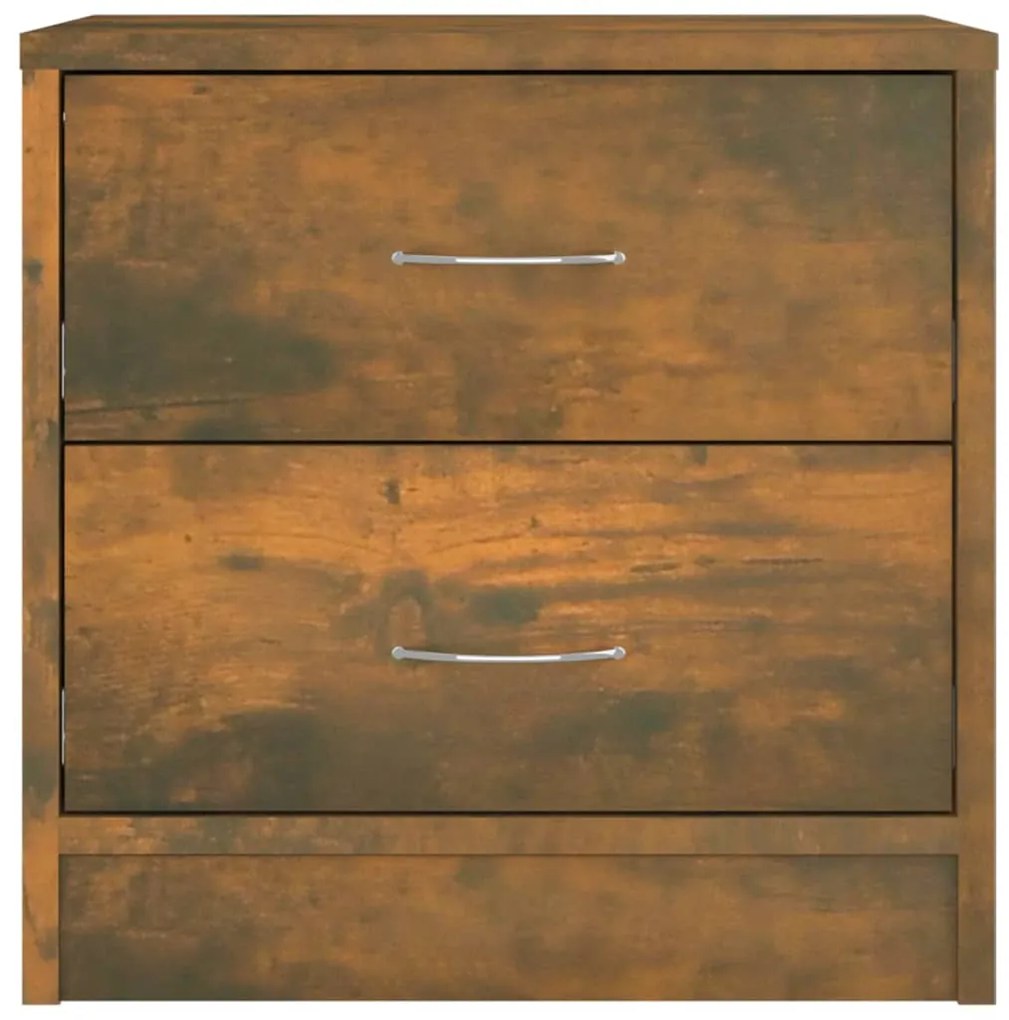 Conjunto de 2 Mesas de Cabeceira Santarém - Madeira Rústica - Design M